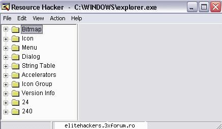partea i 
1). se deschide reshecker( download )   
2).se intra in file si se face click pe 
3). se