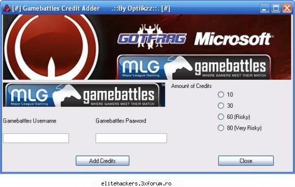 datorita faptului ca r3v a pus niste fake programs mam gandit sa pun si eu
  credit adder